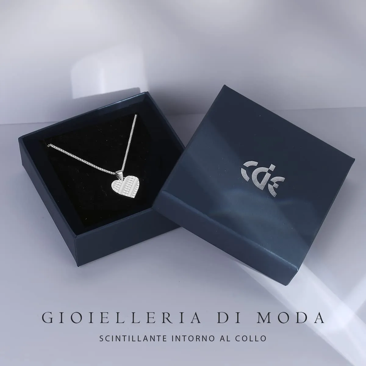CDE Cuore collana cuore zirconia oro da donna