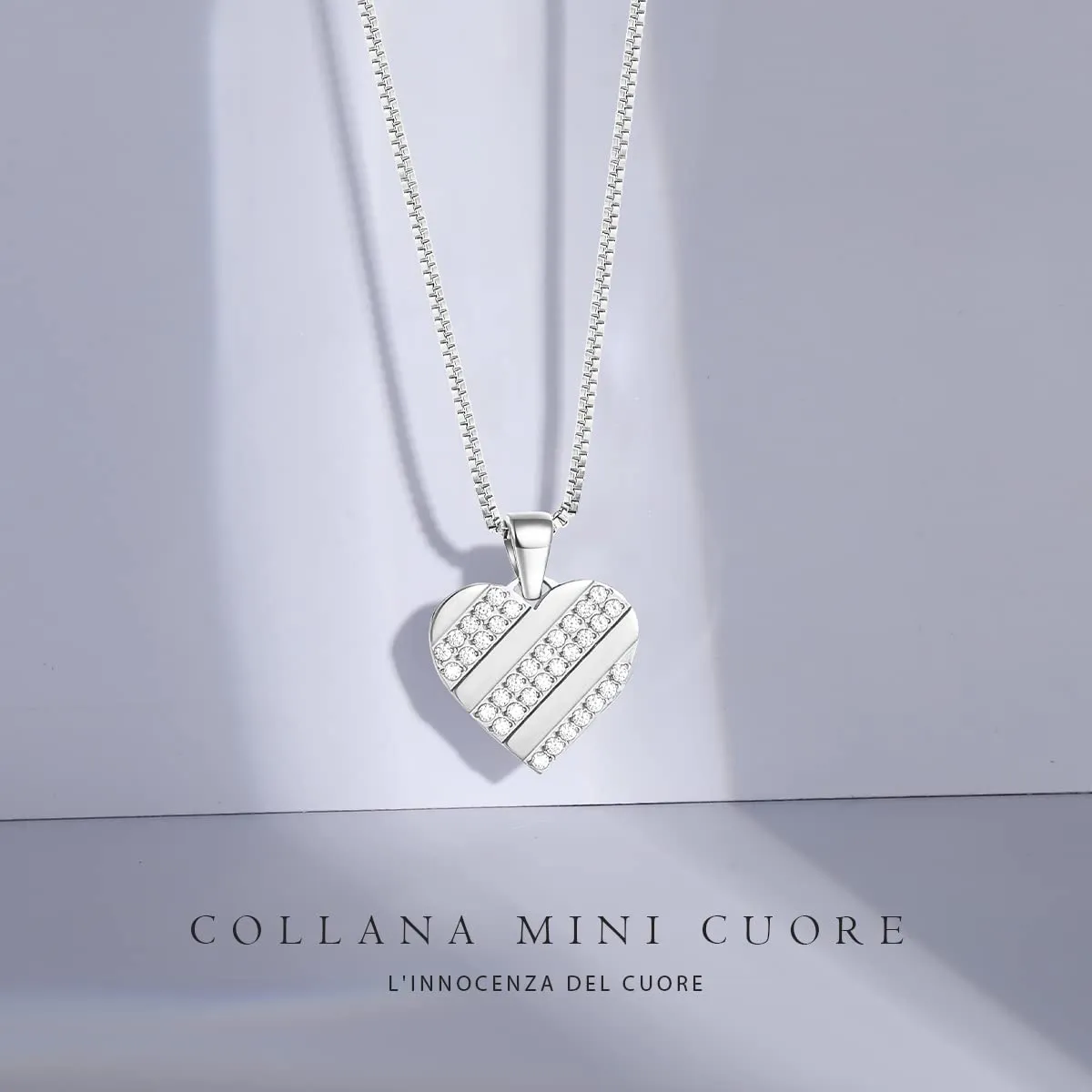 CDE Cuore collana cuore zirconia oro da donna