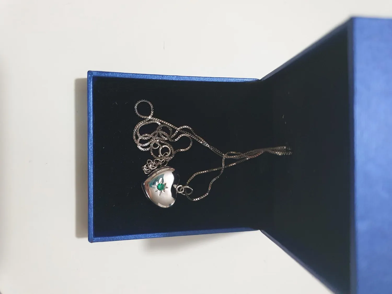 YL Mamma Cuore collana medaglione argento 925 apribile zirconi