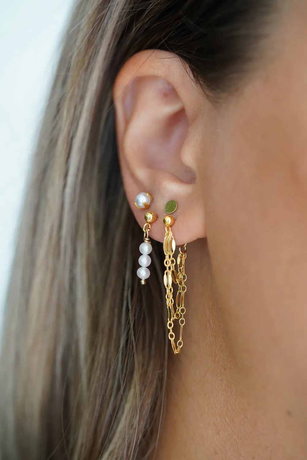 WordsByHeartCo Little Loves orecchini perla argento 925