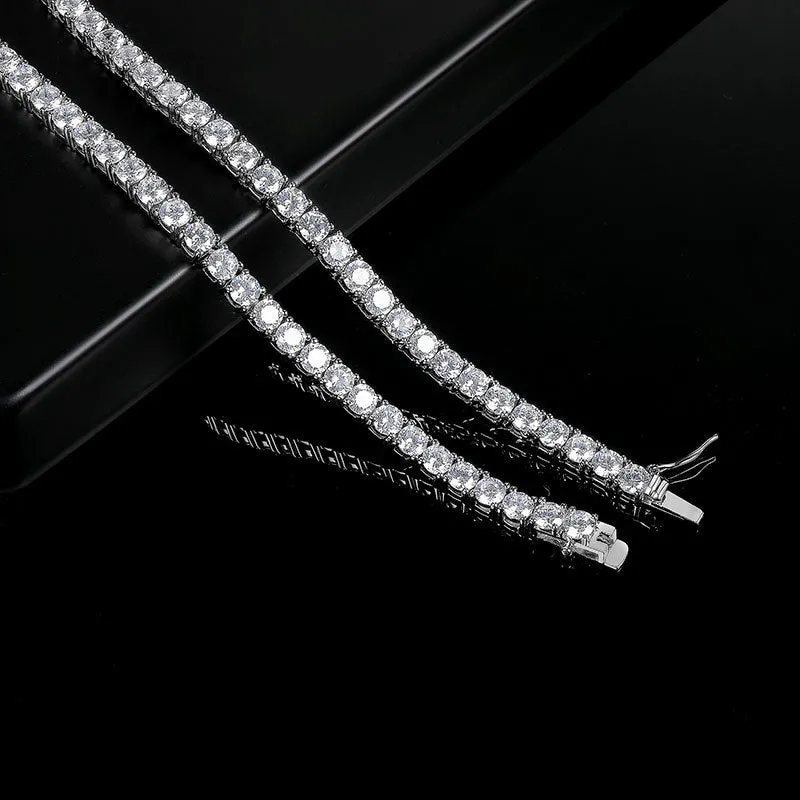 MODIAN Tennis collana moissanite argento 3 mm 45 cm