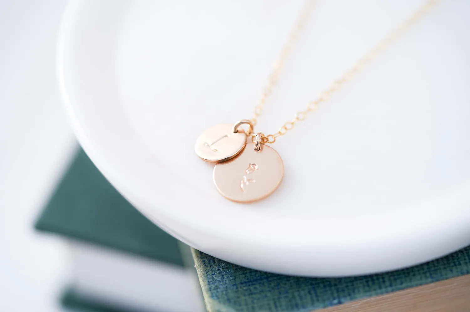 WordsByHeartCo Disc Combo collana 2 dischi argento 925