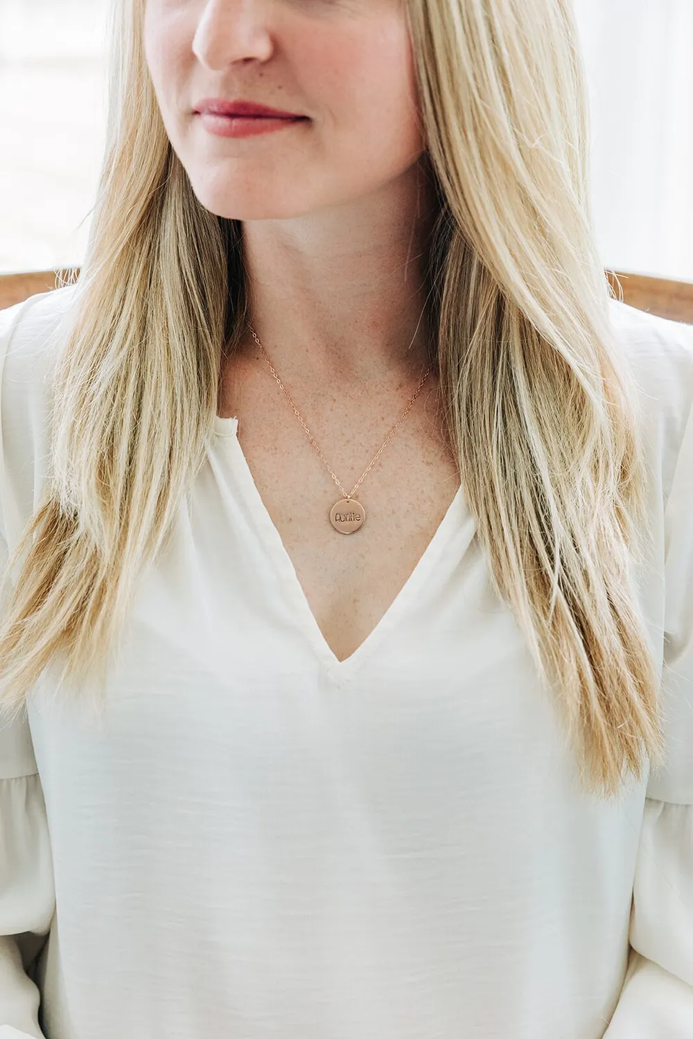 WordsByHeartCo Mixing Some Love collana disco argento 925 incisa