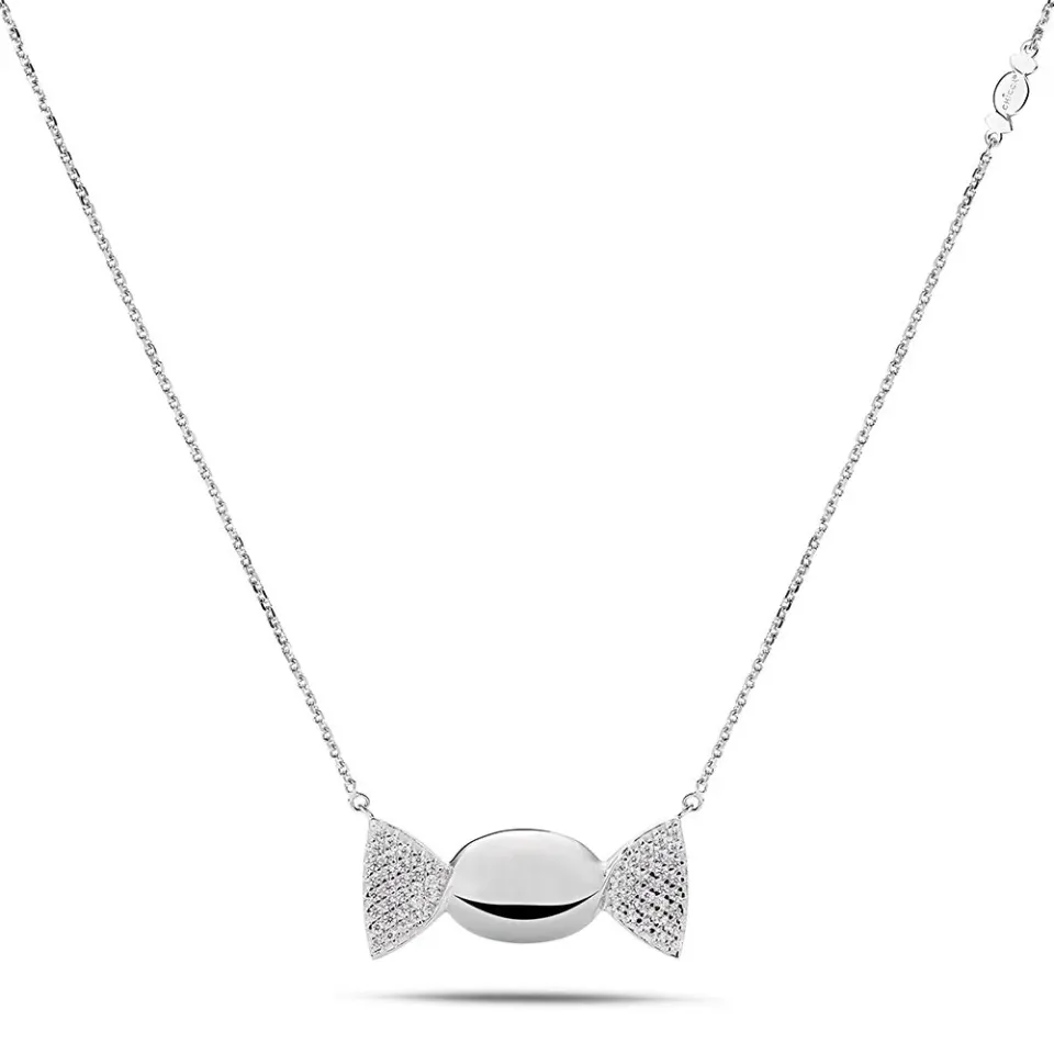Sinico Chicca Honey Easy White collana argento 925 zirconi