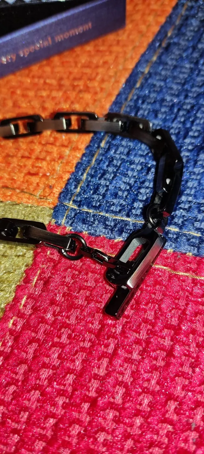 CDE bracciale uomo catena acciaio toggle