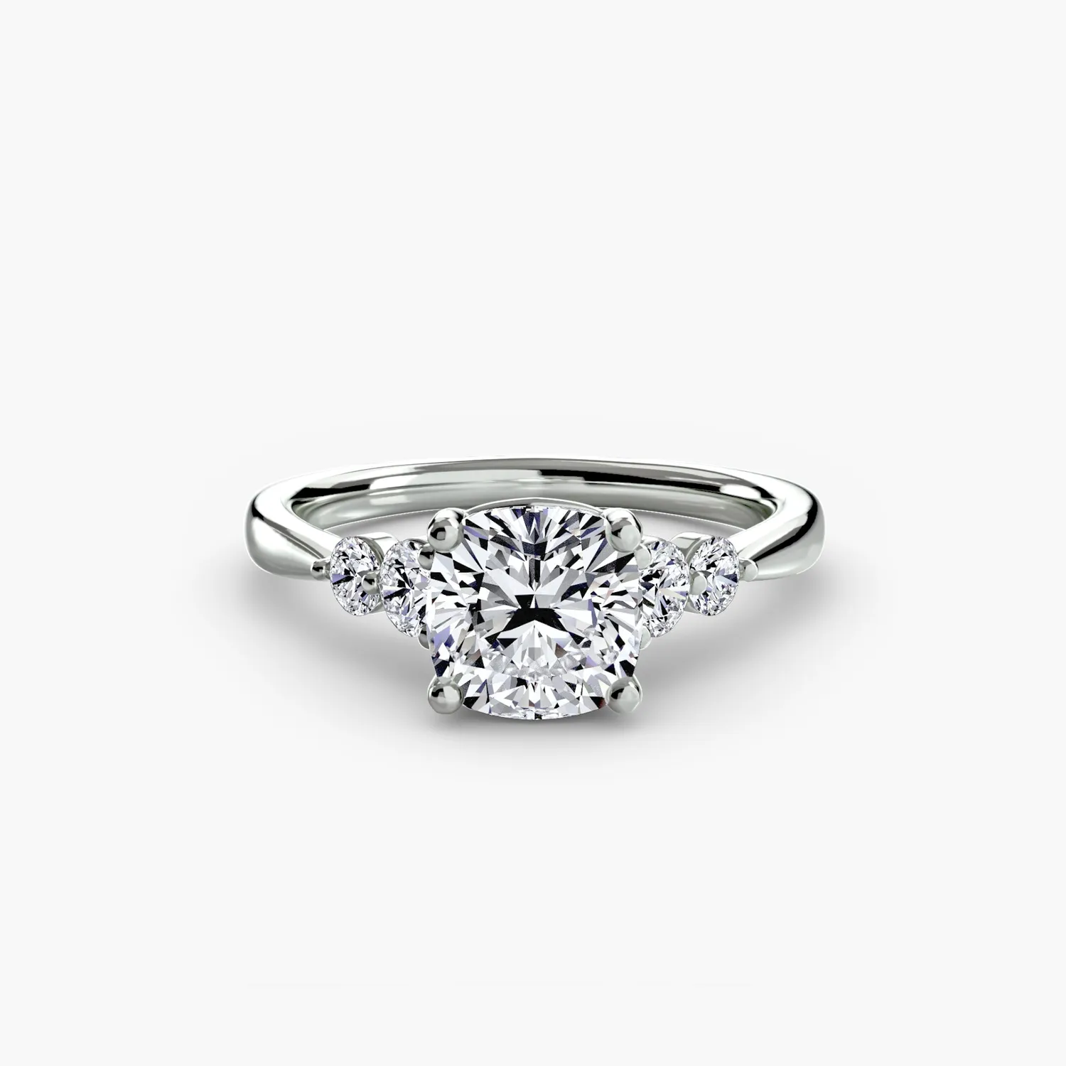 Sinico Solitari Shoulder Accents 2 anello oro giallo 14Kt