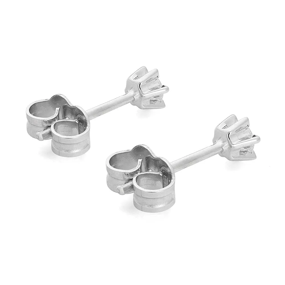 Sinico Prismia orecchini punto luce oro bianco 0,16 ct