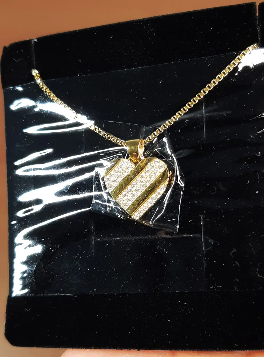 CDE Cuore collana cuore zirconia oro da donna