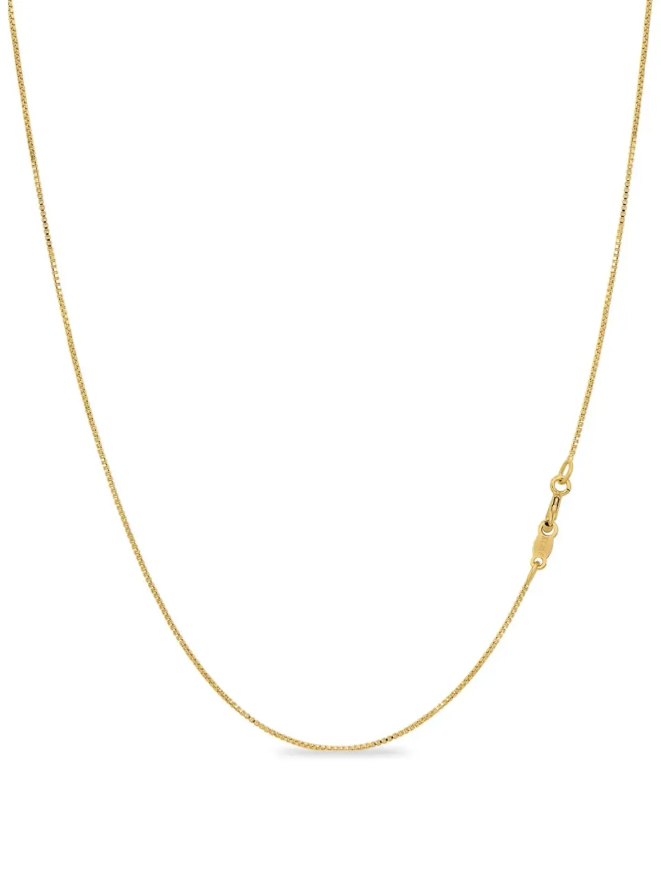 KEZEF Catena collana argento 925 oro 18K 76 cm 0,7 mm