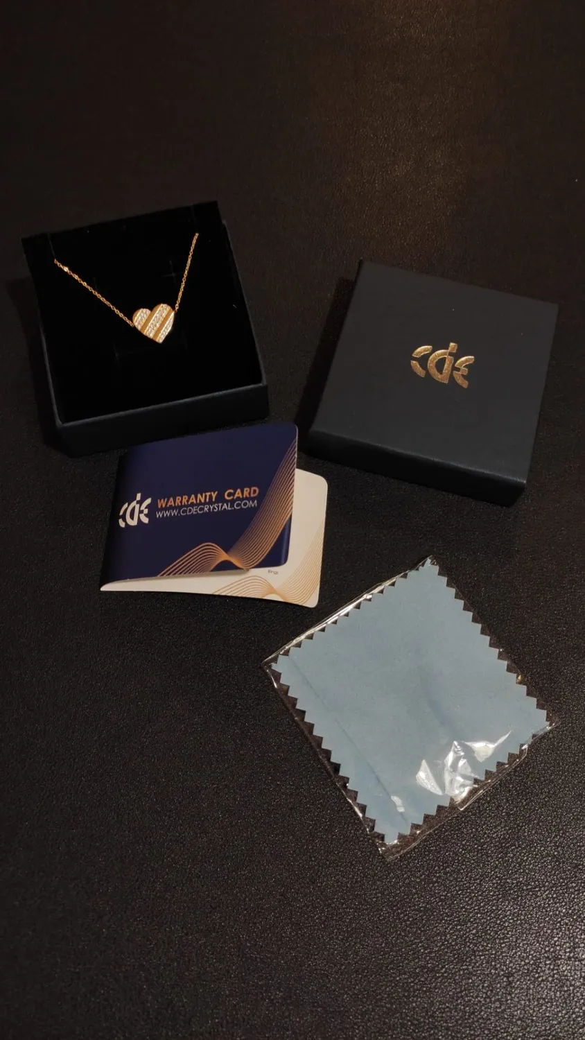 CDE Cuore bracciale zirconi regolabile luminoso
