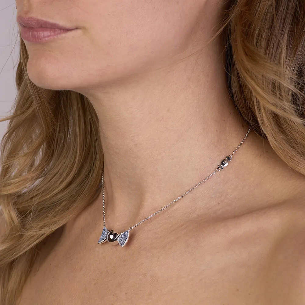 Sinico Chicca Cocoa Easy Fancy Blue collana argento azzurra