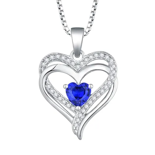 YL Cuore Collana Argento 925 Zirconia 5A