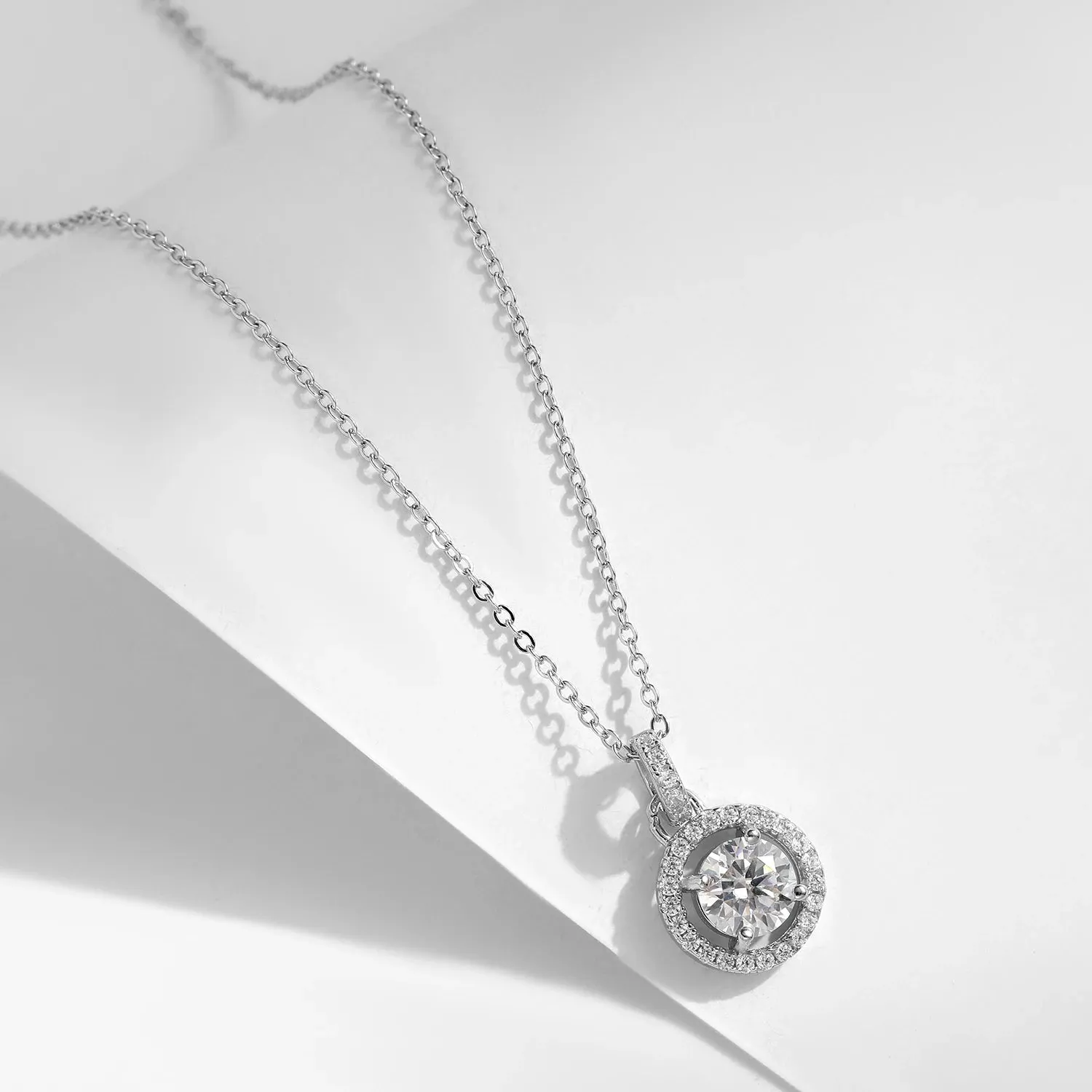 MODIAN 1 Carat collana pendente moissanite argento 925