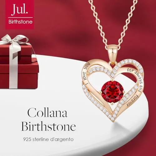 CDE Collana Cuore Argento Sterling 925 Donna