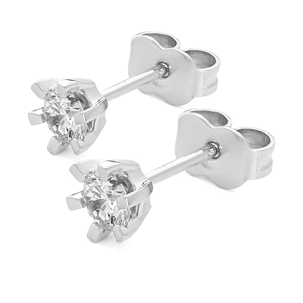 Sinico Prismia punto luce orecchini oro bianco 0,45 ct