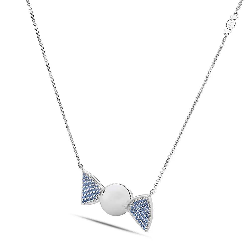 Sinico Chicca Cocoa Easy Fancy Blue collana argento azzurra