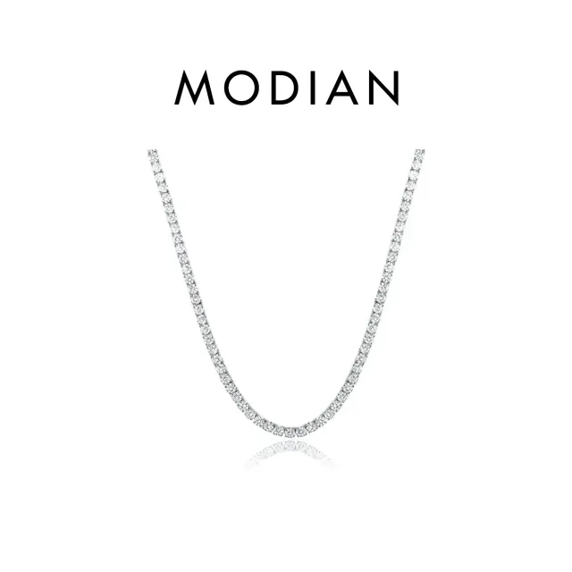 MODIAN Tennis collana moissanite argento 3 mm 45 cm