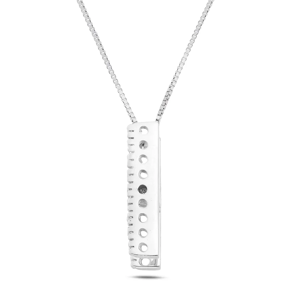 Sinico Letters Collana Lettera H Oro Bianco Diamanti 0,15 ct 42 cm