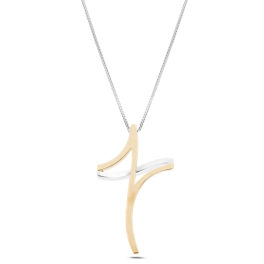 Sinico Eterea Croce collana oro diamanti 42 cm