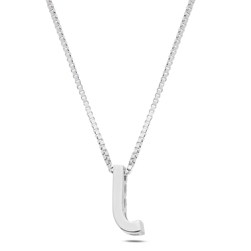 Sinico Letters lettera piccola J collana oro 42 cm