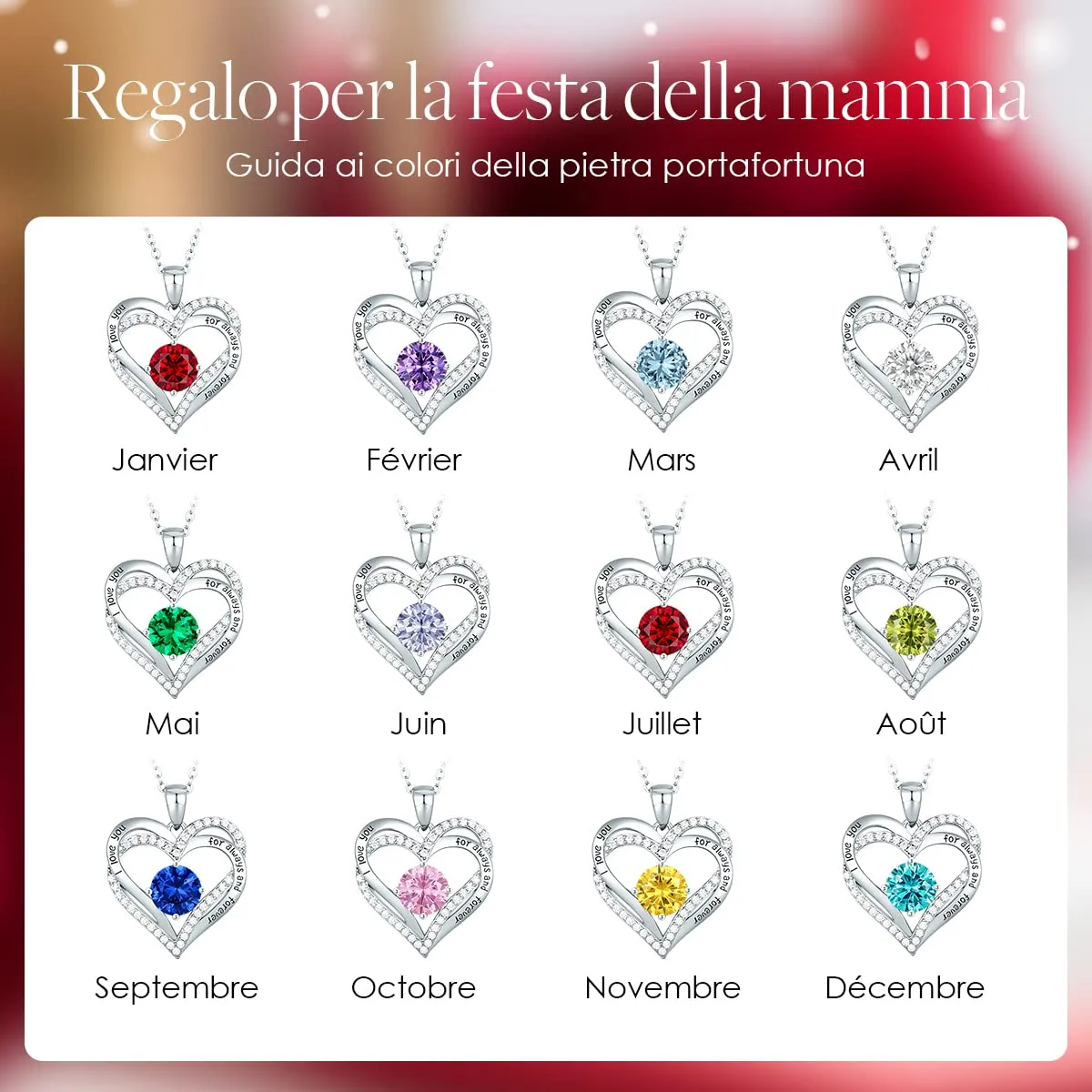 CDE Cuore collana cuore argento 925 da donna