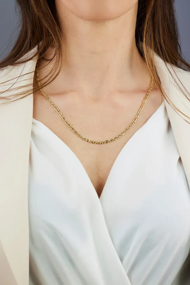 Oromax Occhio di Tigre Pernice Collana Oro 18kt 3,5 mm