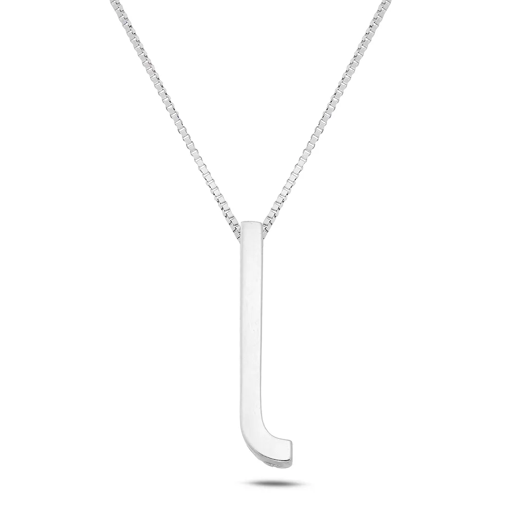 Sinico Letters J collana oro bianco 18kt 42cm diamanti