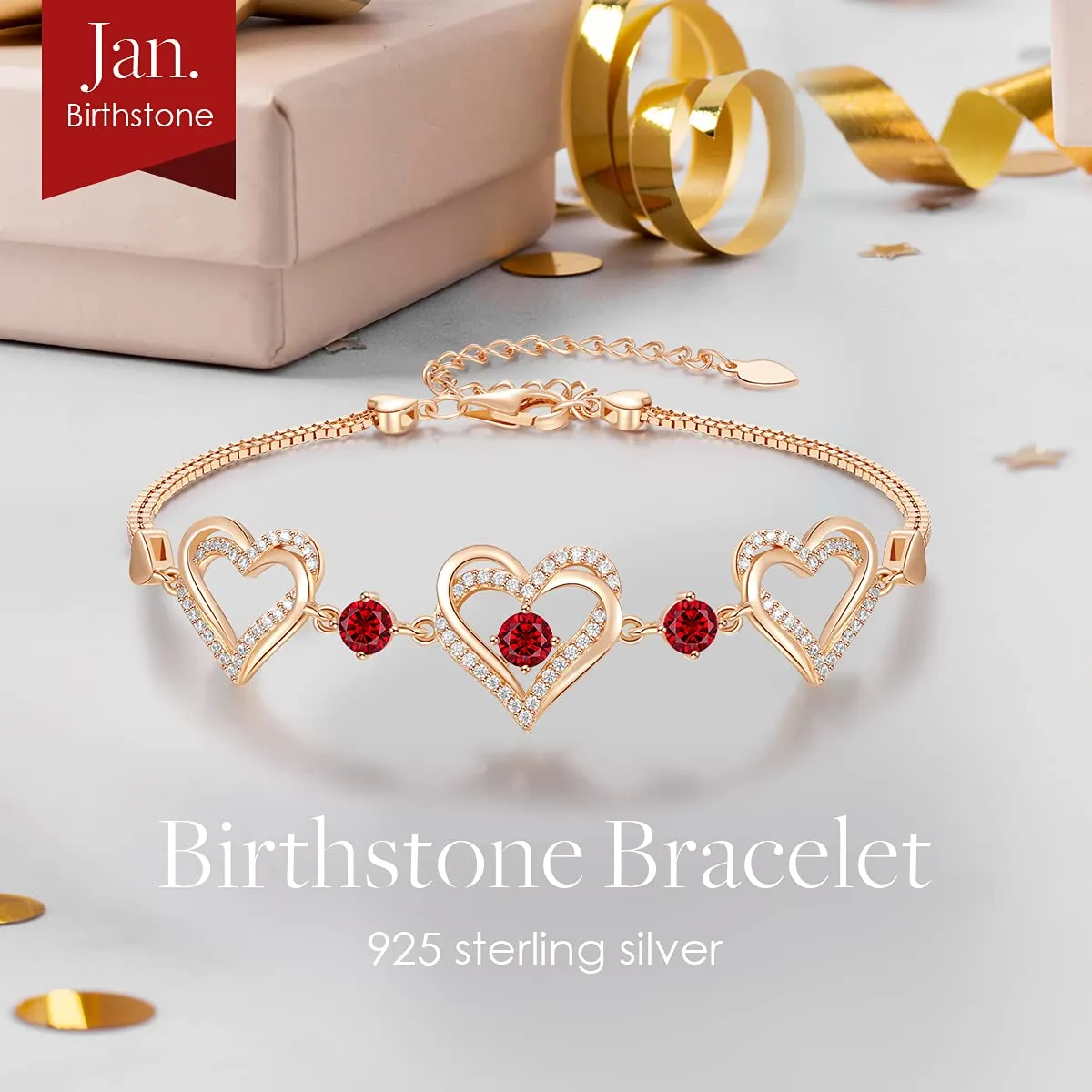 CDE Dolce Bracciale Argento 925 Cuore Mamma Moglie Regalo
