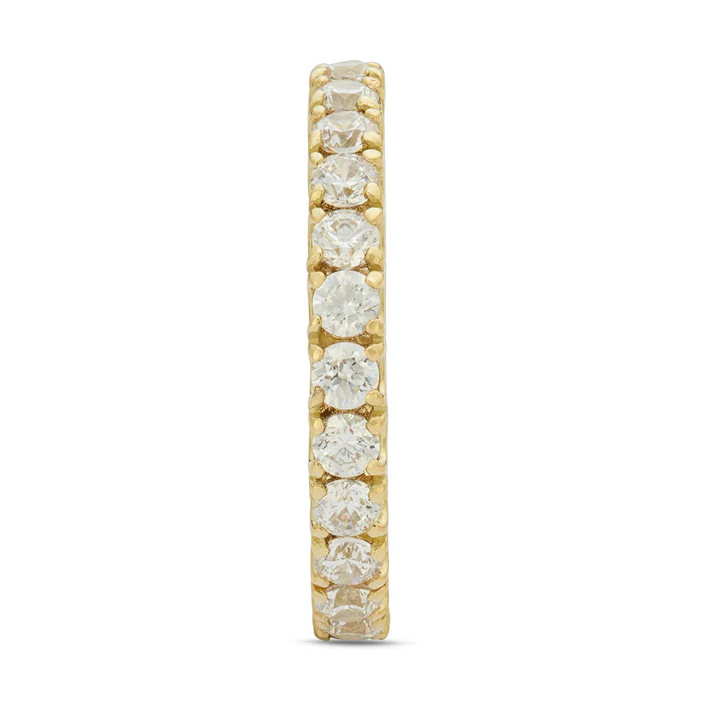 Sinico Eternity archetto anello oro giallo misura 14 zirconia