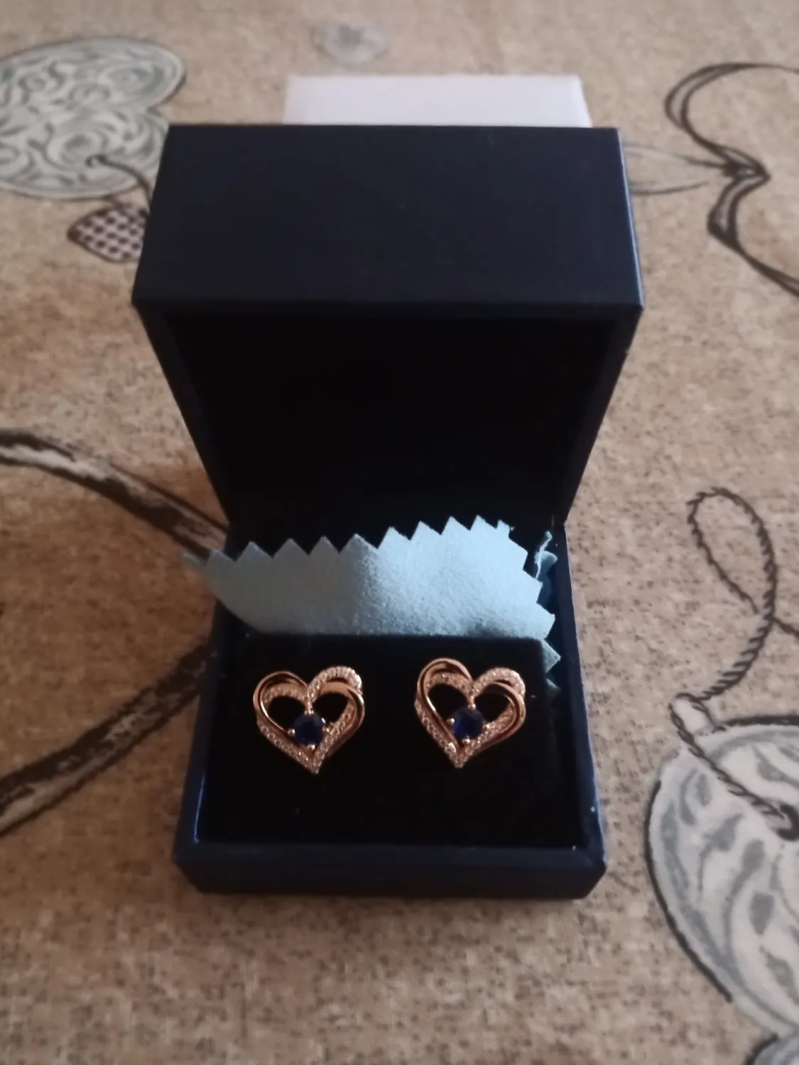CDE Cuore orecchini argento 925 oro bianco