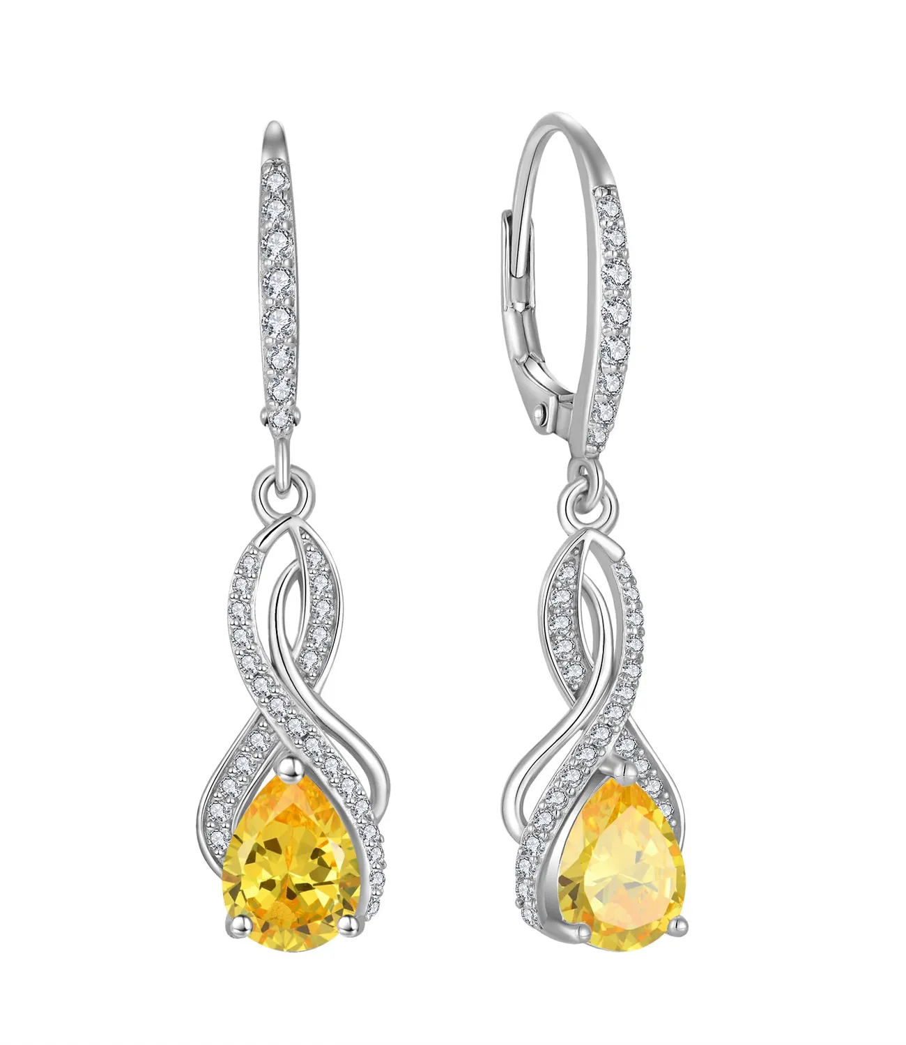 YL Nodo Orecchini Argento 925 Giugno Alessandrite
