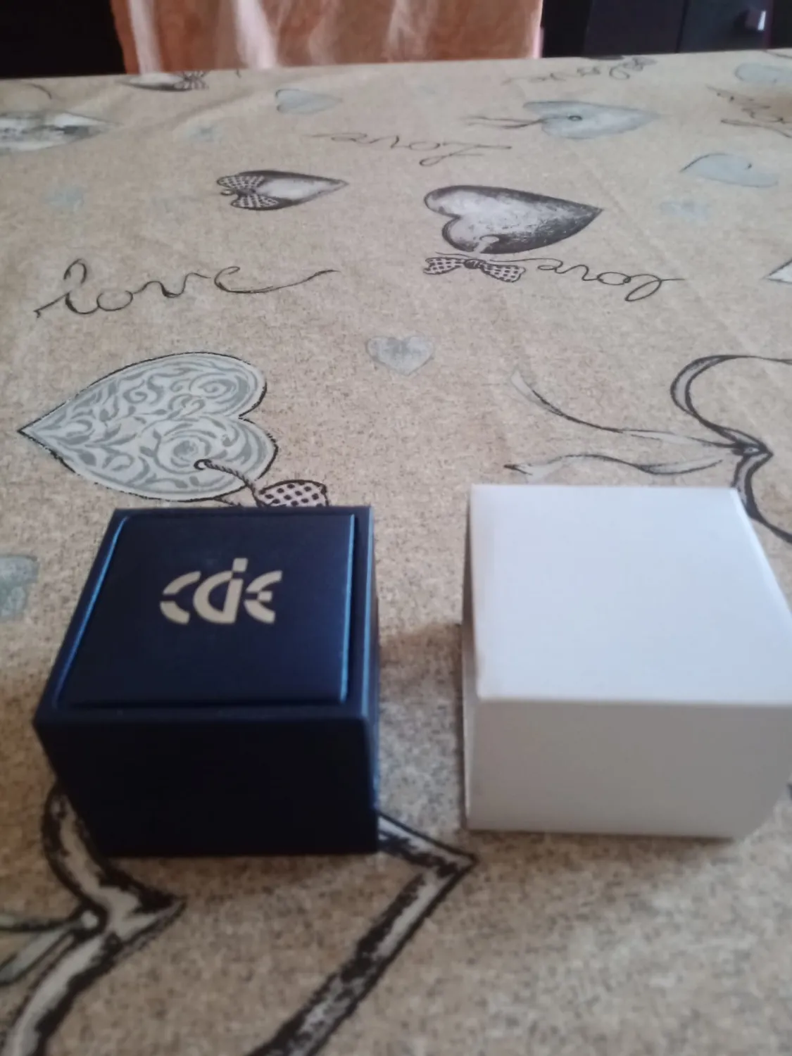 CDE Cuore orecchini argento 925 oro bianco