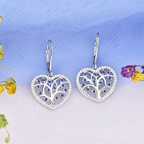 YL Albero della Vita Orecchini Argento 925 Verdi