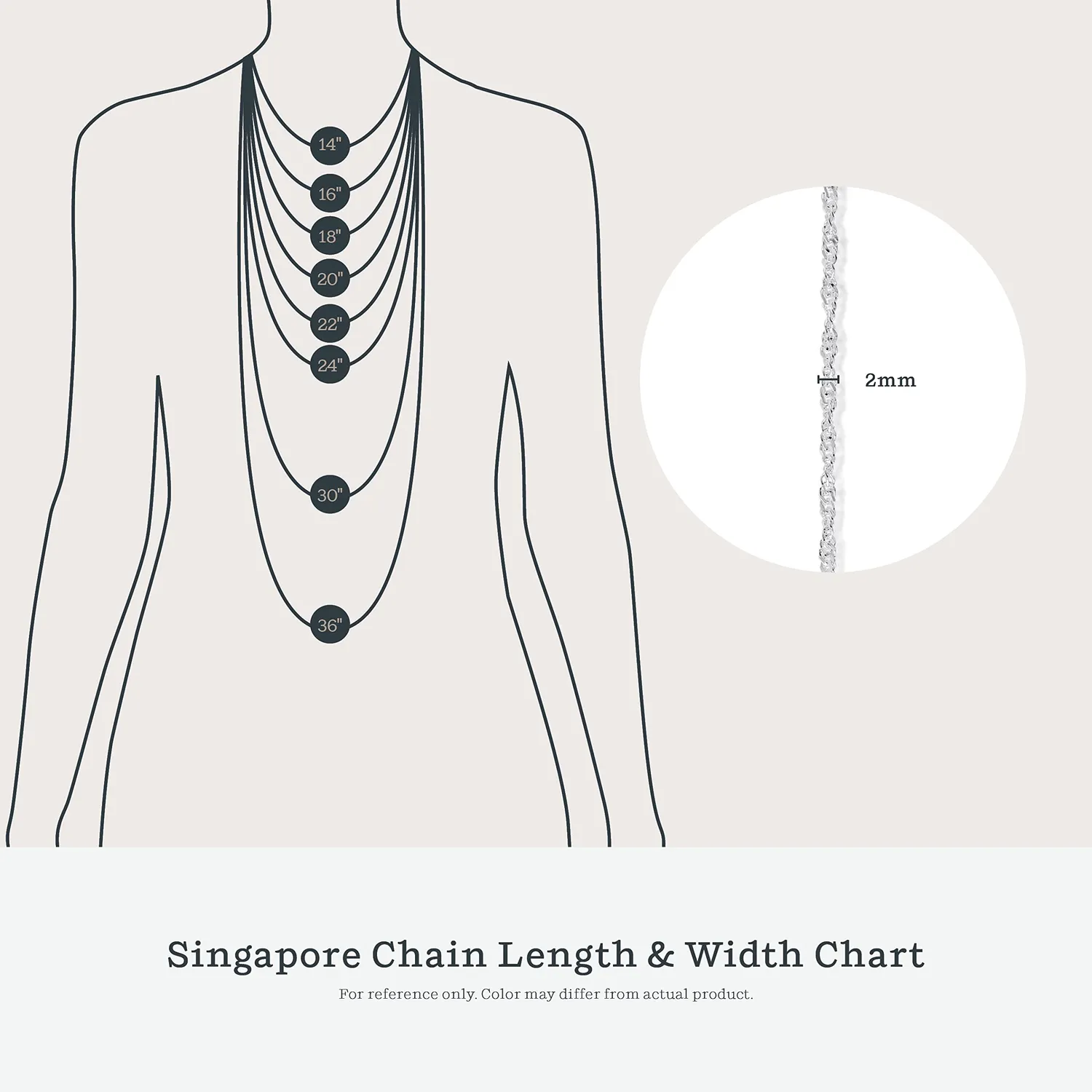 KEZEF Singapore Twist catenina argento 2 mm
