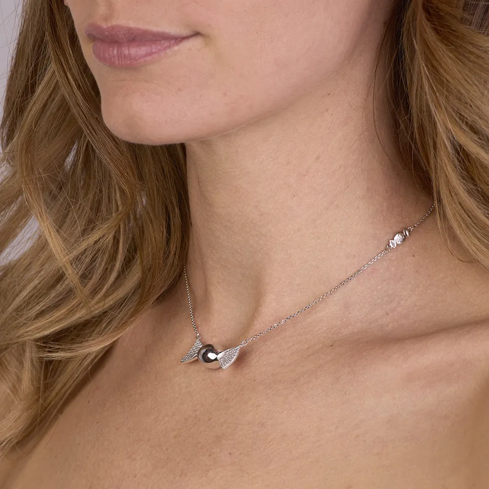 Sinico Chicca Honey Easy White collana argento 925 zirconi