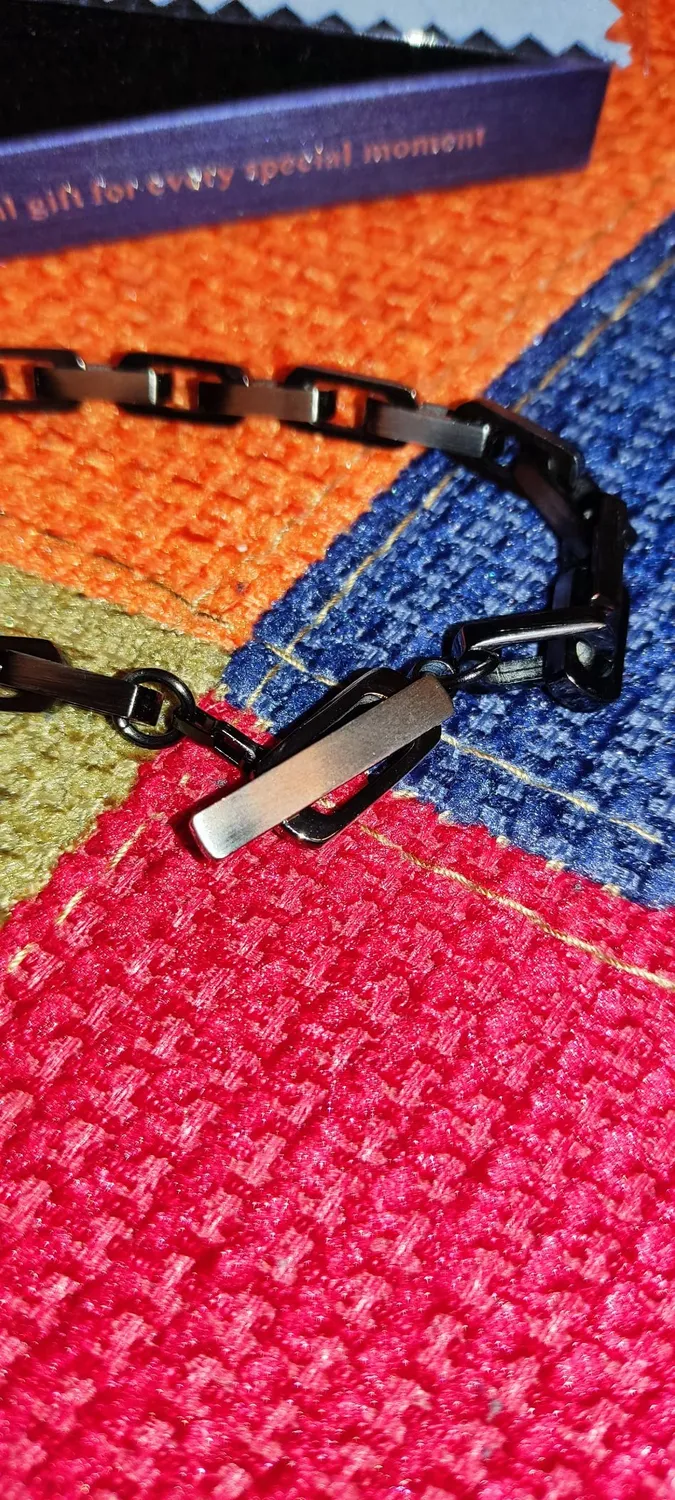 CDE bracciale uomo catena acciaio toggle
