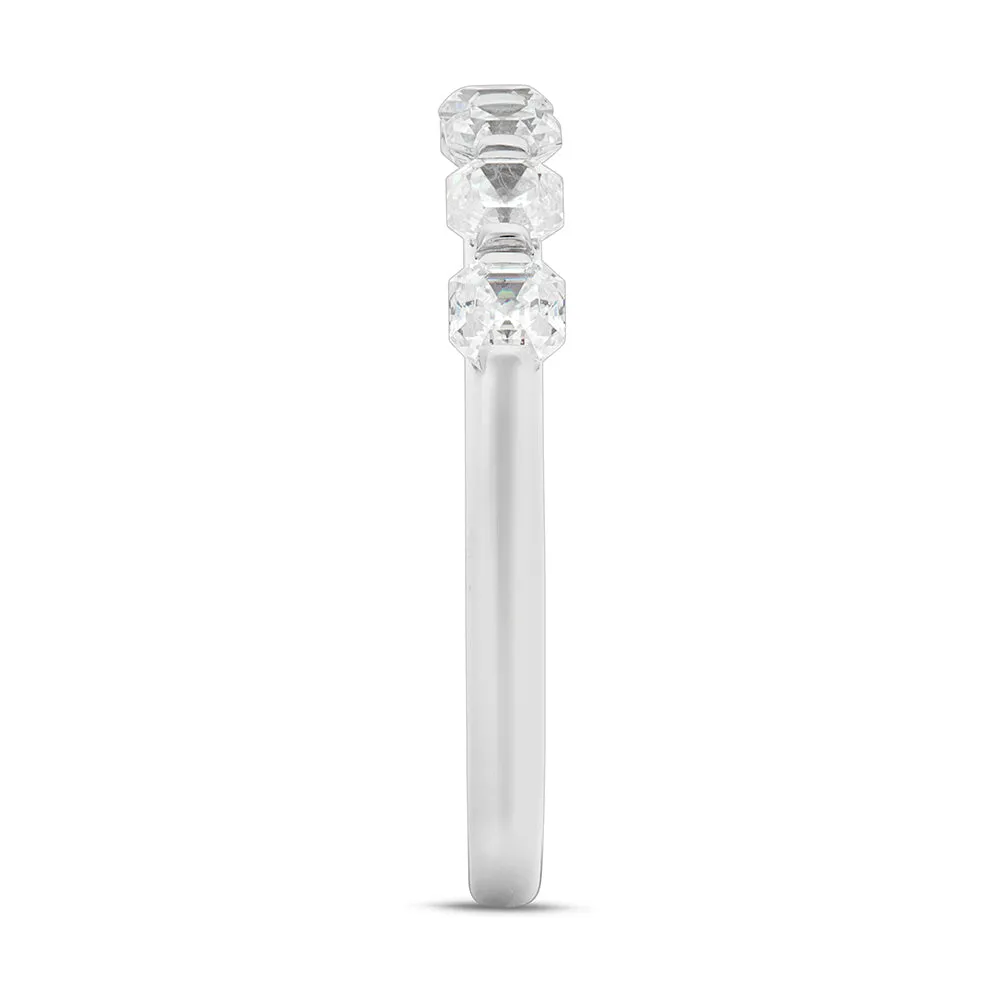 SINICO veretta Princess anello oro bianco 5 pietre