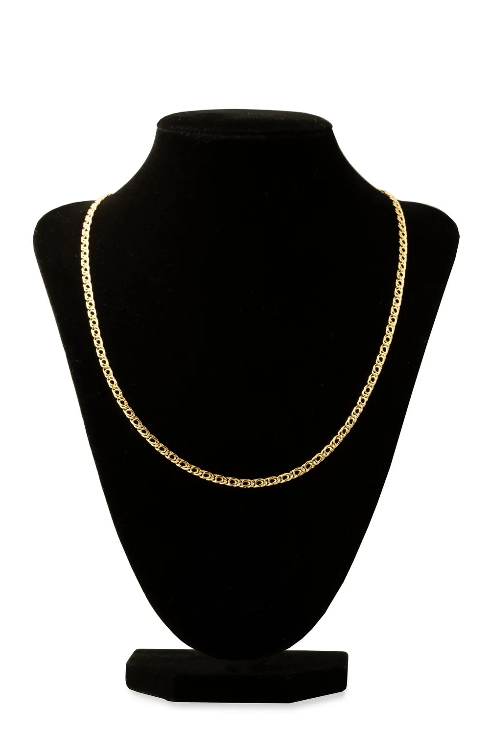 Oromax Doppio Rombo Collana Oro 18kt Vuota 3,4 mm