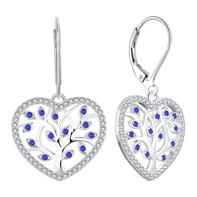 YL Albero della Vita Orecchini Argento 925 Verdi