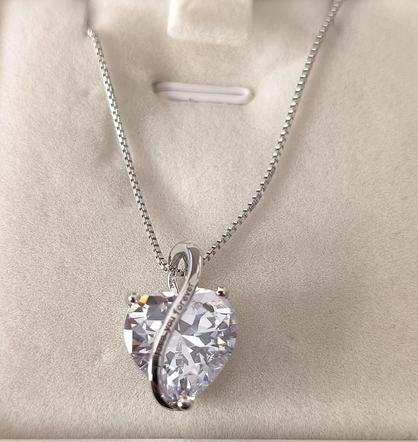 YL Cuore Mamma Collana Argento 925 Ametista Febbraio