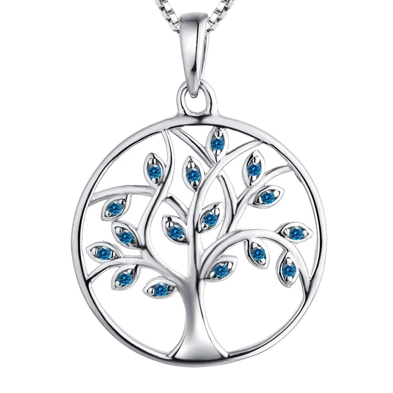 YL Albero della Vita collana argento 925 verde