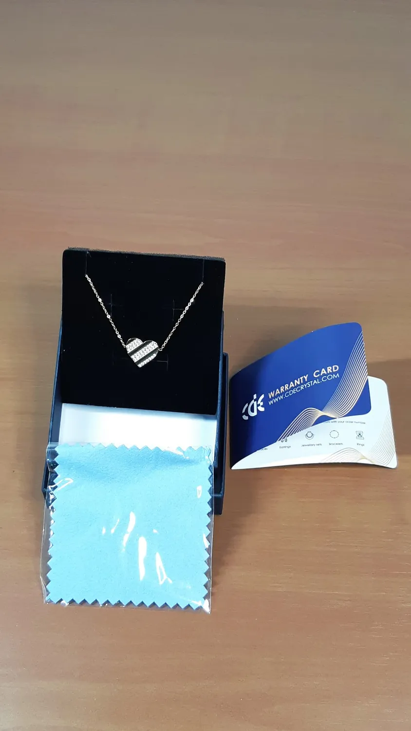 CDE Cuore bracciale zirconi regolabile luminoso
