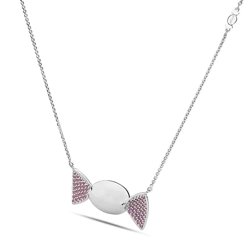 Sinico Chicca Honey Easy collana argento zirconia rosa