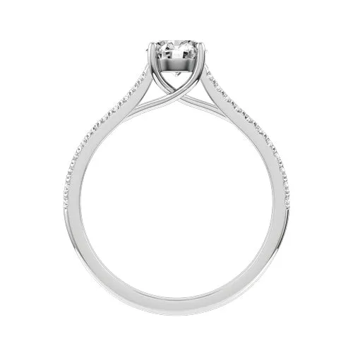 Sinico Promesse Round anello oro bianco 0,50 ct