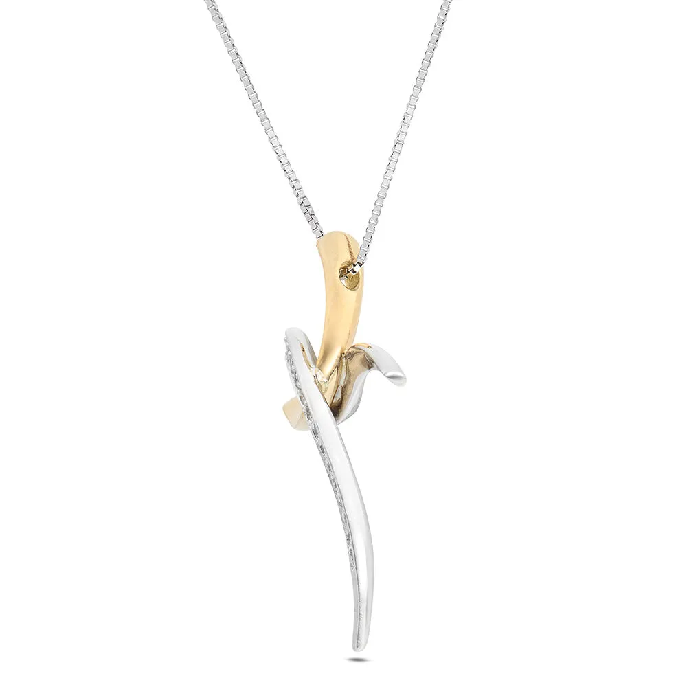 SINICO Mistica Croce collana oro 18Kt diamanti 42 cm