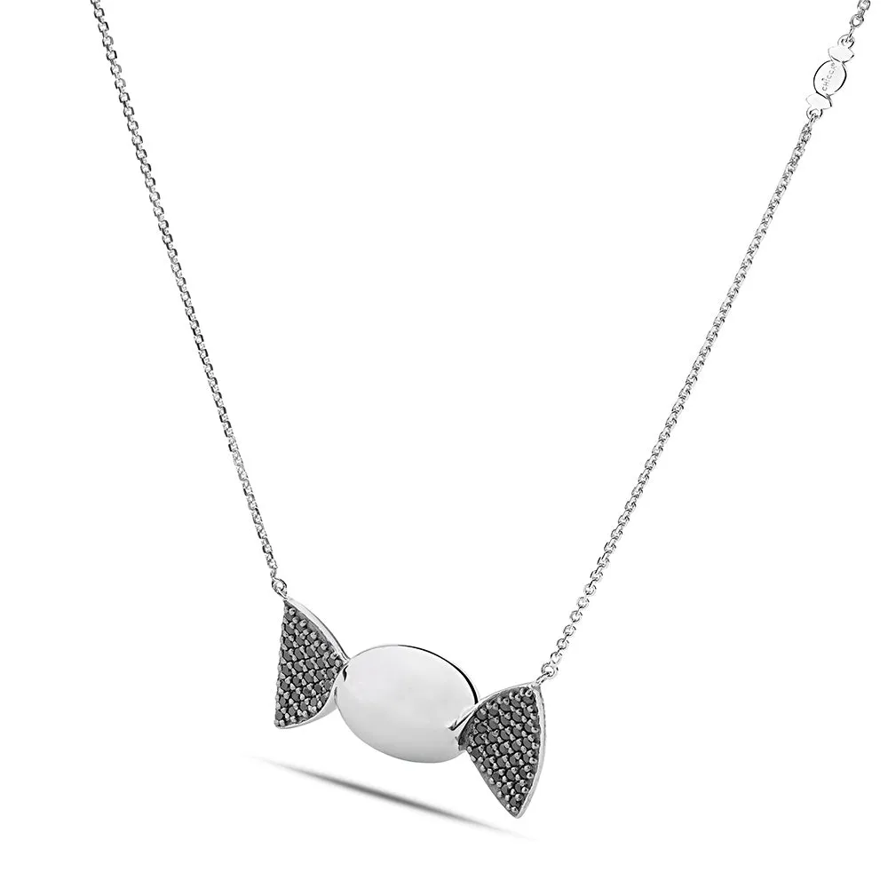 Sinico Chicca Honey Easy Black collana argento zirconia neri