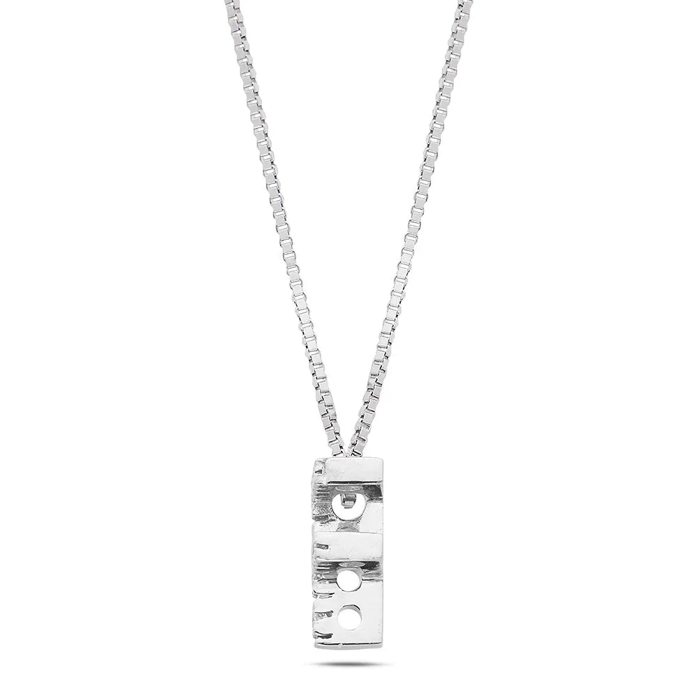 Sinico Letters lettera F collana oro bianco diamanti
