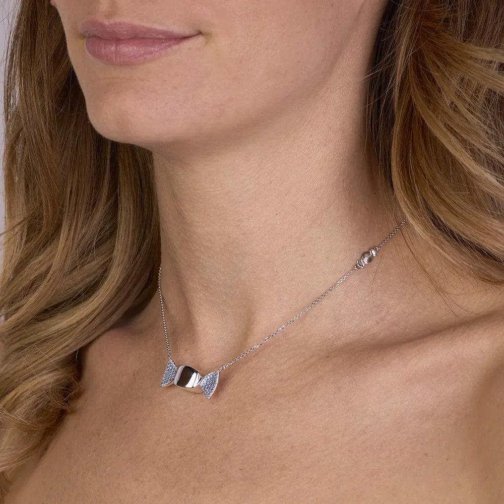 Sinico Chicca Sugar Easy Fancy Blue collana argento zirconia azzurri