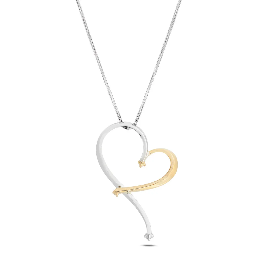 SINICO Batticuore collana cuore oro diamanti
