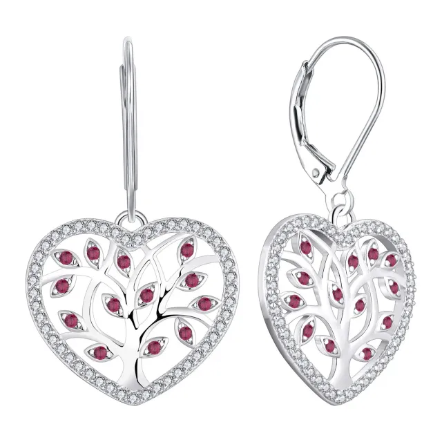 YL Albero della Vita Orecchini Argento 925 Verdi